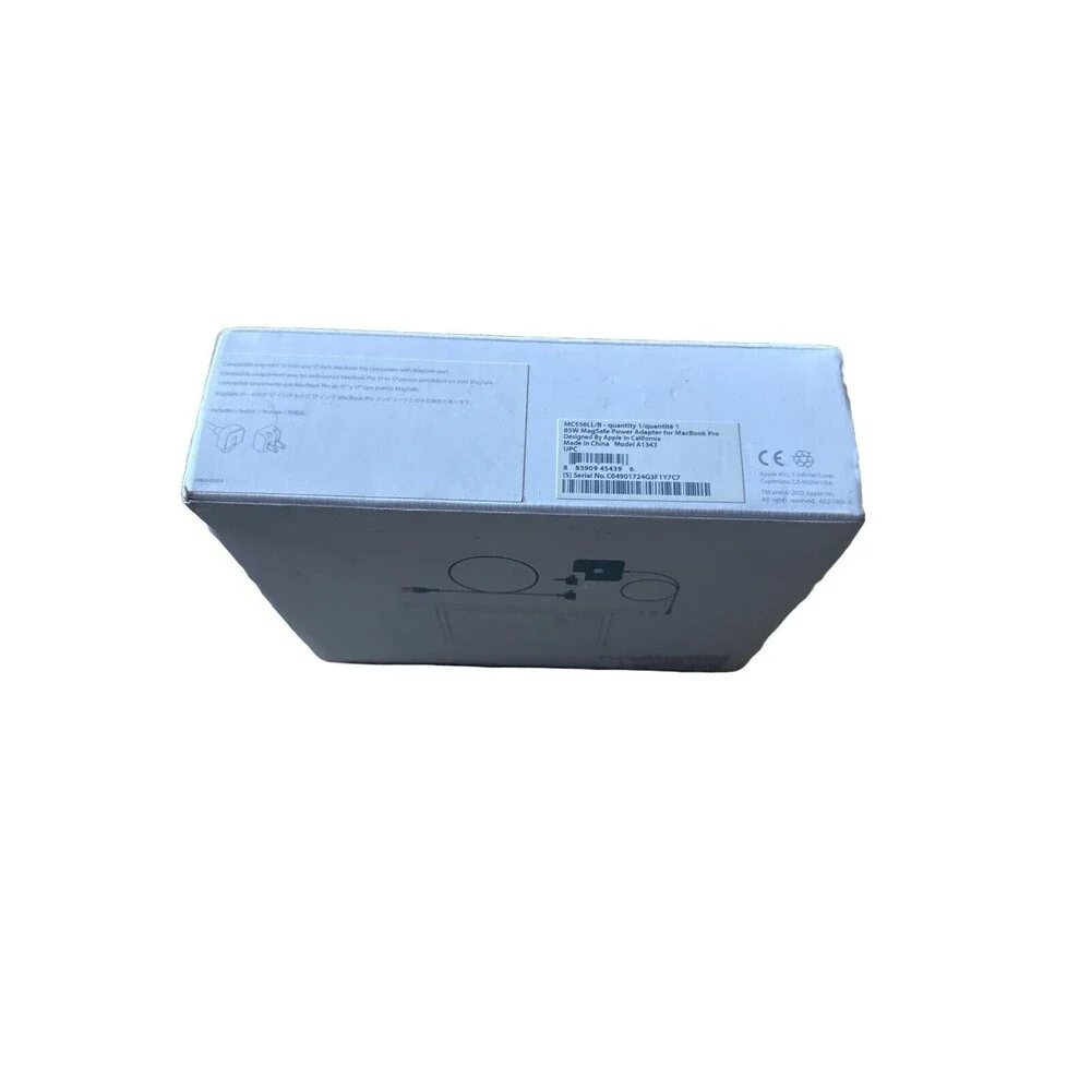 Apple 85W Genuine MacBook MagSafe AC Adapter - White Model A1343